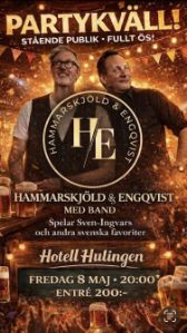 Hyllningskväll för Sven-Ingvars – ”Partykväll med Hammarskjöld & Engqvist"